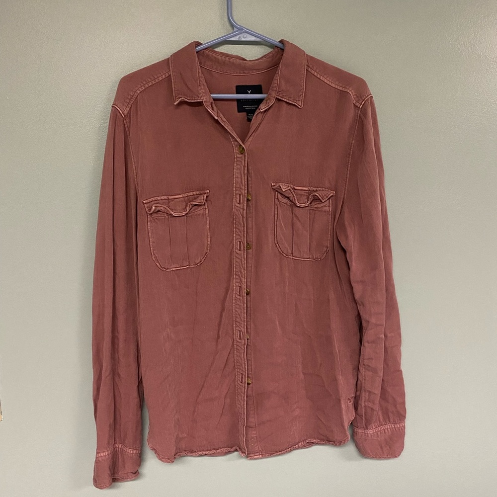 American eagle button up shirt